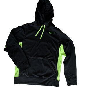 Nike Therma-Fit Knockout  Hoodie 465784 - 016 Black / Neon Green - Mens SZ S NWT
